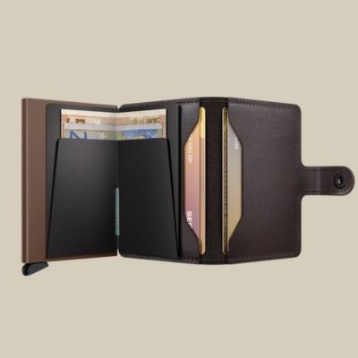 SECRID MINI WALLET ORIGINAL CHOCOLATE / ΚΑΡΤΟΘΗΚΗ ΠΙΣΤΩΤΙΚΩΝ ΚΑΡΤΩΝ