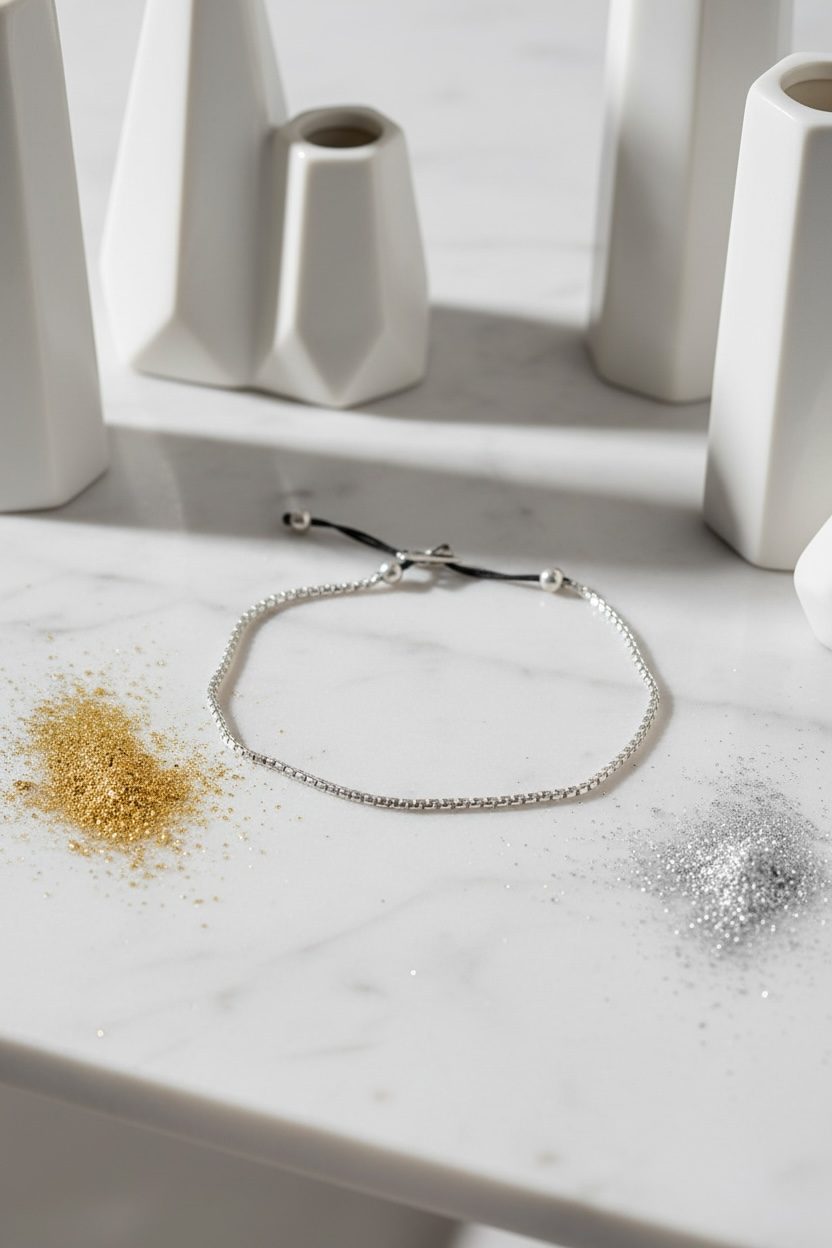 SILVER MINIMAL CHAIN - Image 9