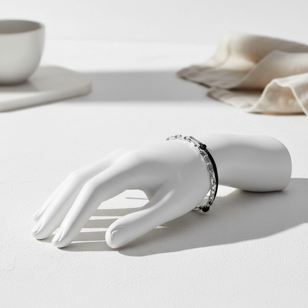 SILVER MINIMAL CHAIN - Image 5