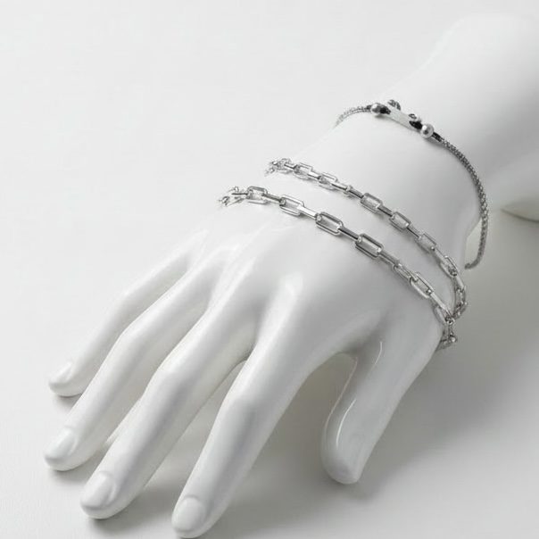 SILVER MINIMAL CHAIN - Image 4