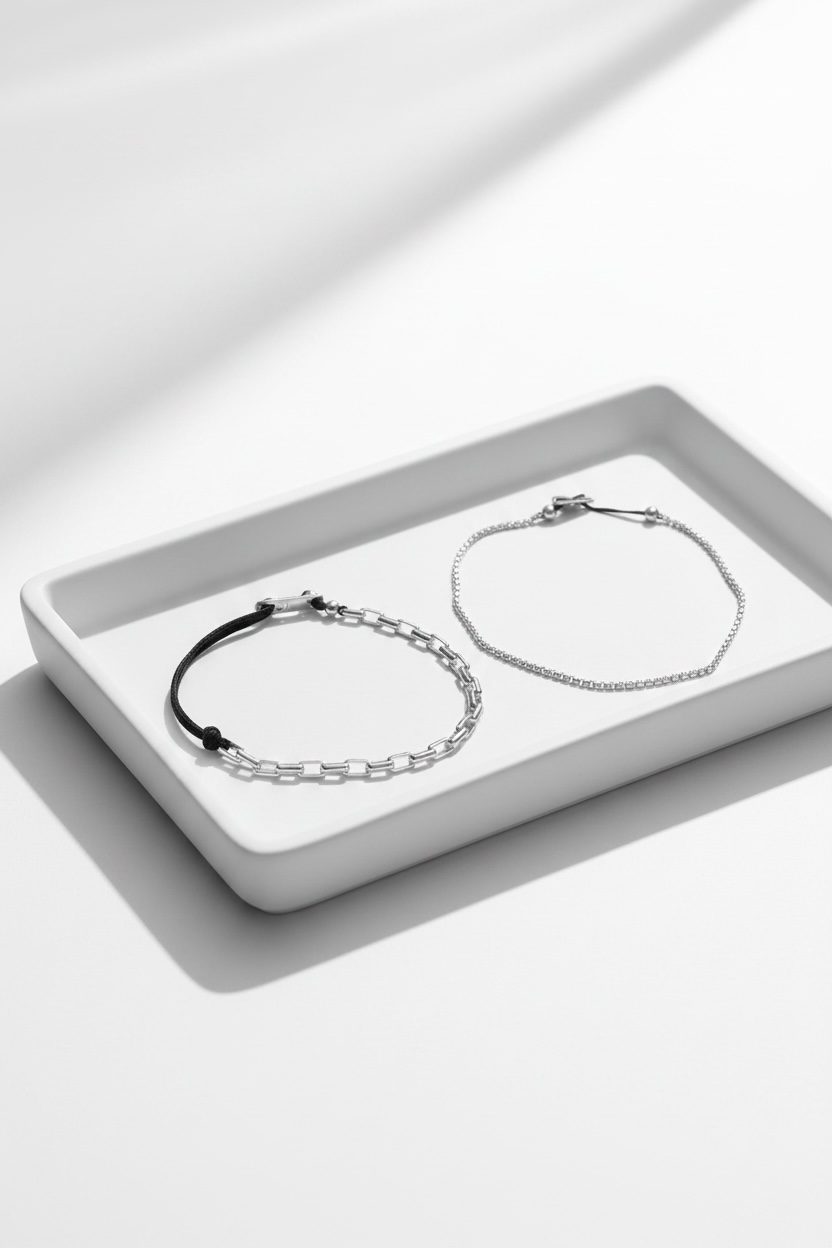 SILVER MINIMAL CHAIN - Image 4