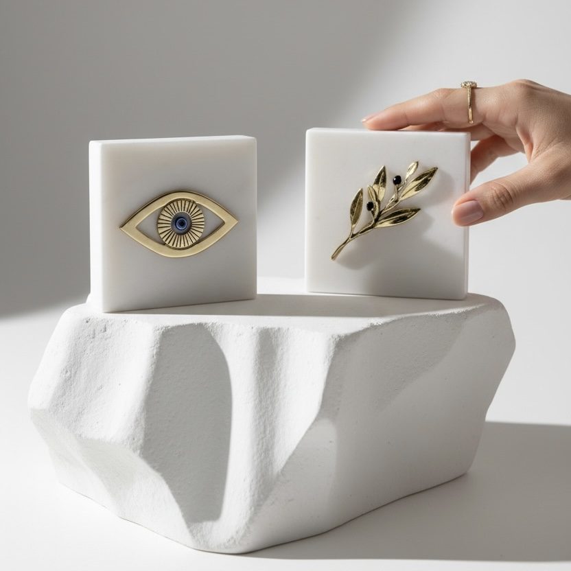 GIFT SET MARBLE / EYE & OLIVE BRANCH - Image 2