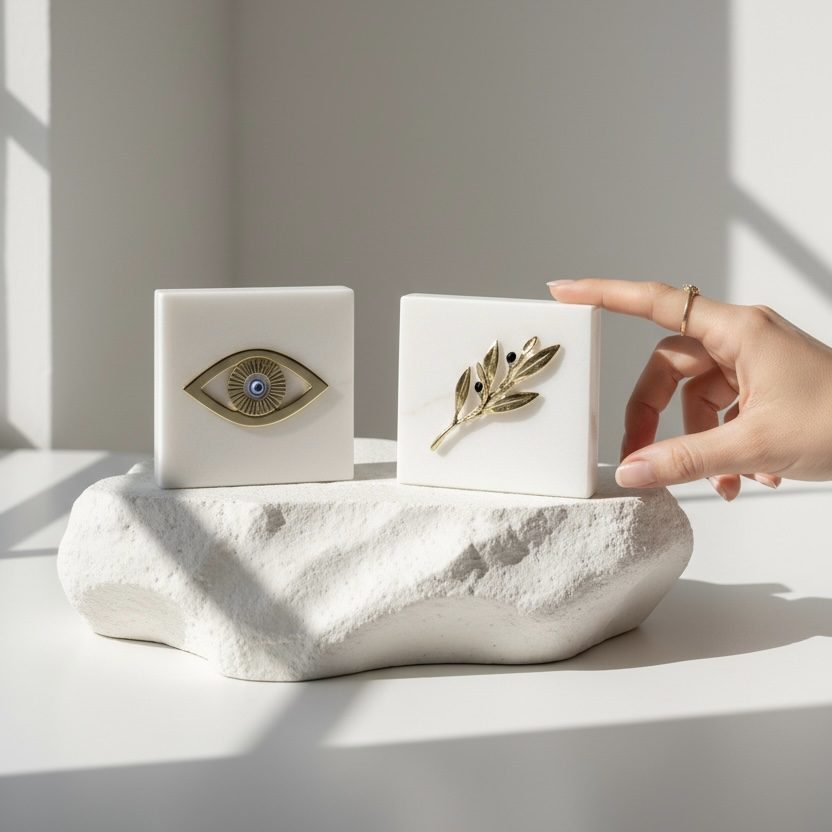 GIFT SET MARBLE / EYE & OLIVE BRANCH - Image 3