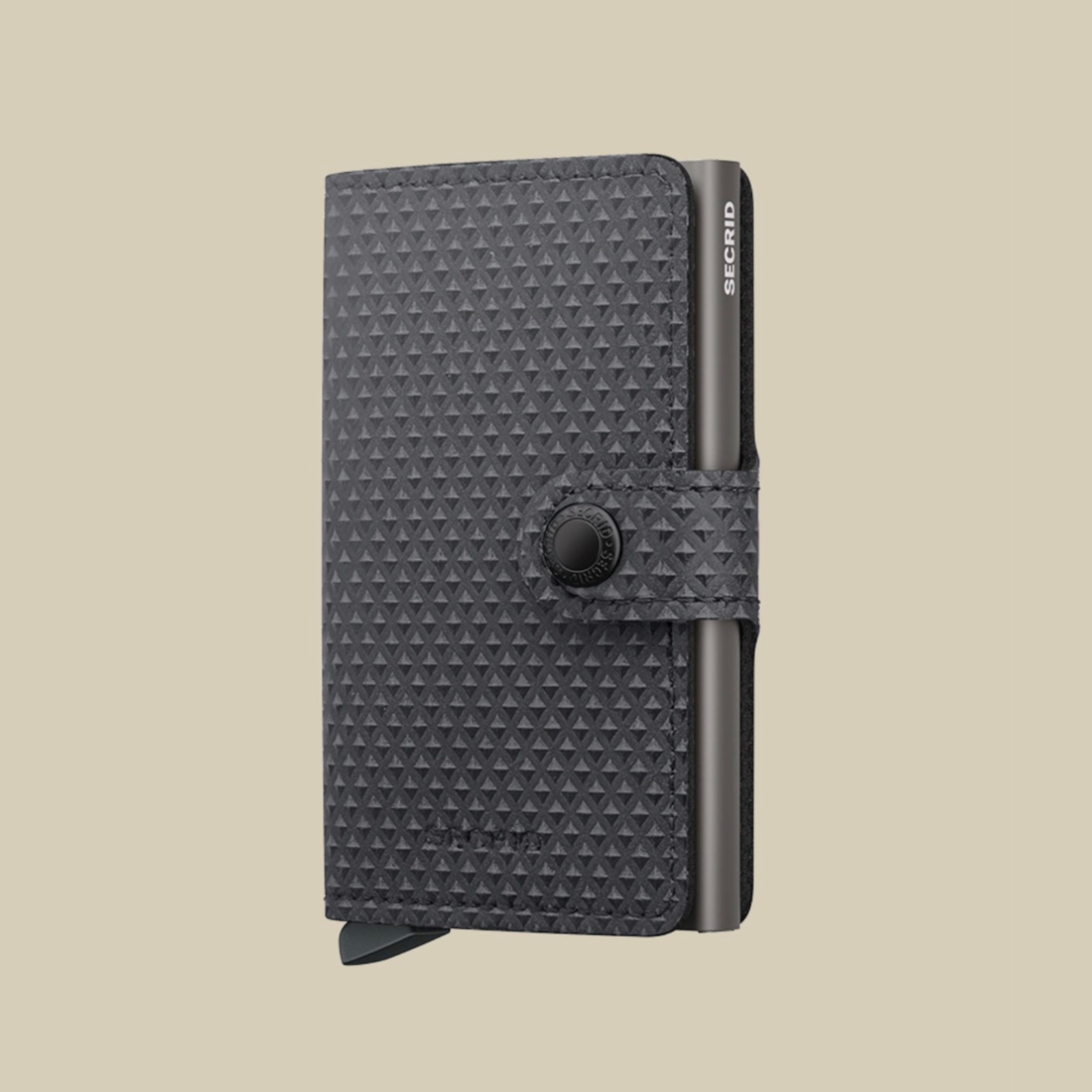 SECRID MINI WALLET PYRAMID ΓΚΡΙ / ΚΑΡΤΟΘΗΚΗ ΠΙΣΤΩΤΙΚΩΝ ΚΑΡΤΩΝ