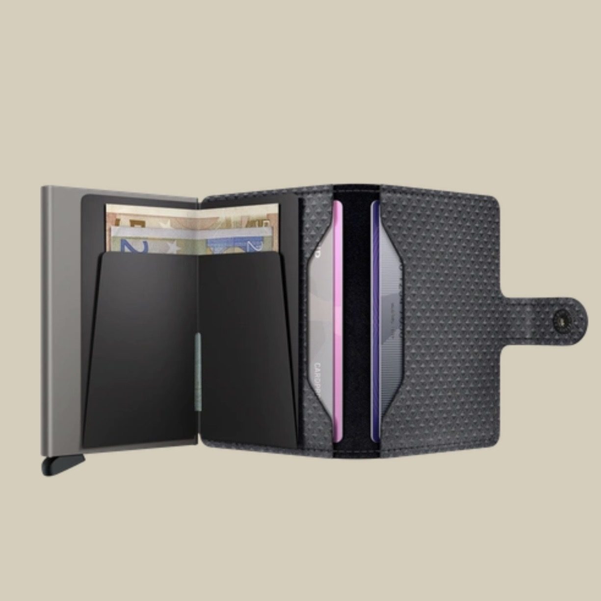SECRID MINI WALLET PYRAMID ΓΚΡΙ / ΚΑΡΤΟΘΗΚΗ ΠΙΣΤΩΤΙΚΩΝ ΚΑΡΤΩΝ - Image 2