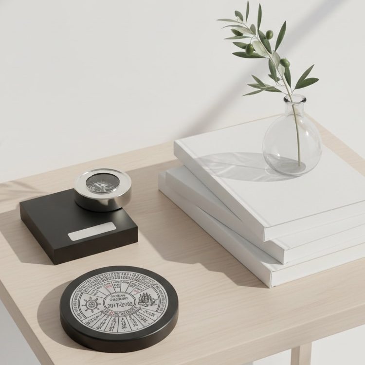 GIFT SET / ΠΥΞΙΔΑ & ΗΜΕΡΟΛΟΓΙΟ PRESS PAPIER - Image 2