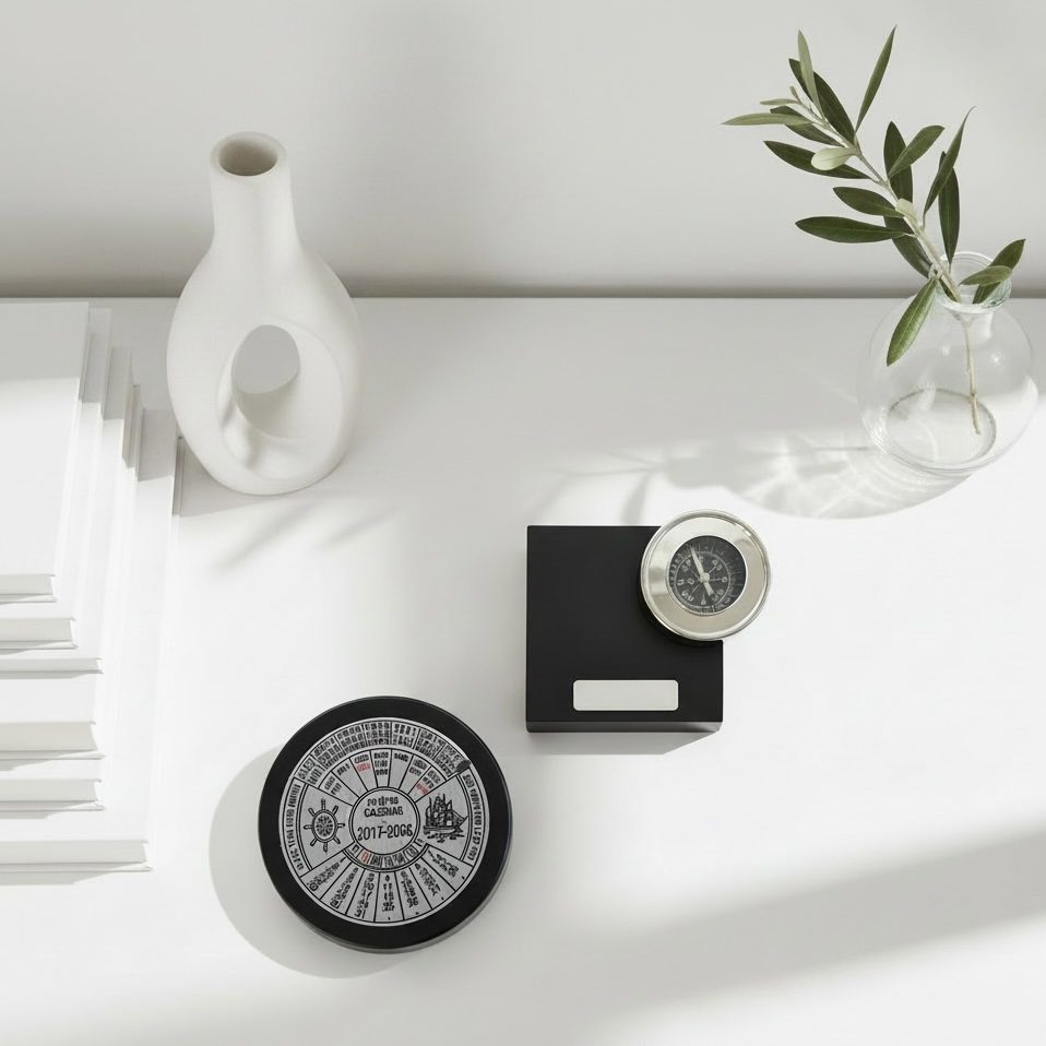 GIFT SET / ΠΥΞΙΔΑ & ΗΜΕΡΟΛΟΓΙΟ PRESS PAPIER - Image 4
