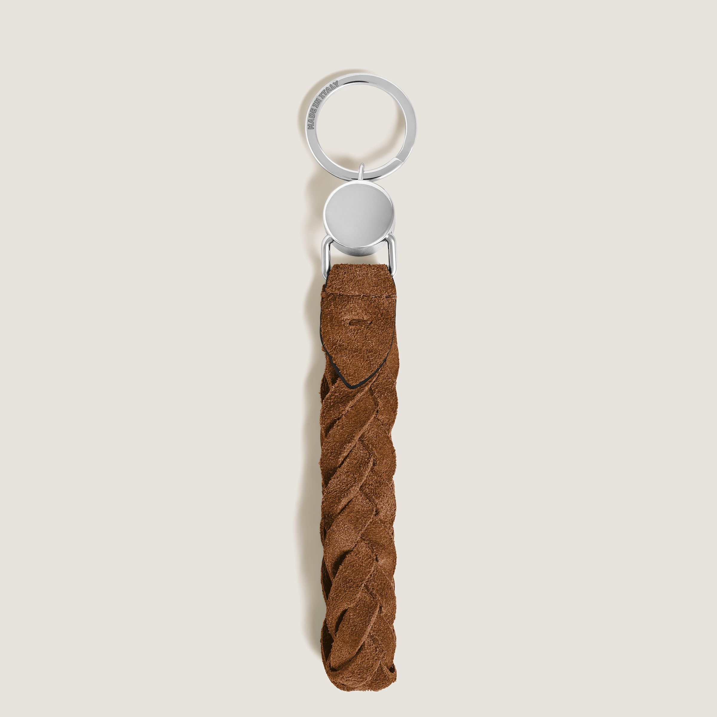 ΜΠΡΕΛΟΚ / LOOP KEY HOLDER IN SUEDE LEATHER - Image 2