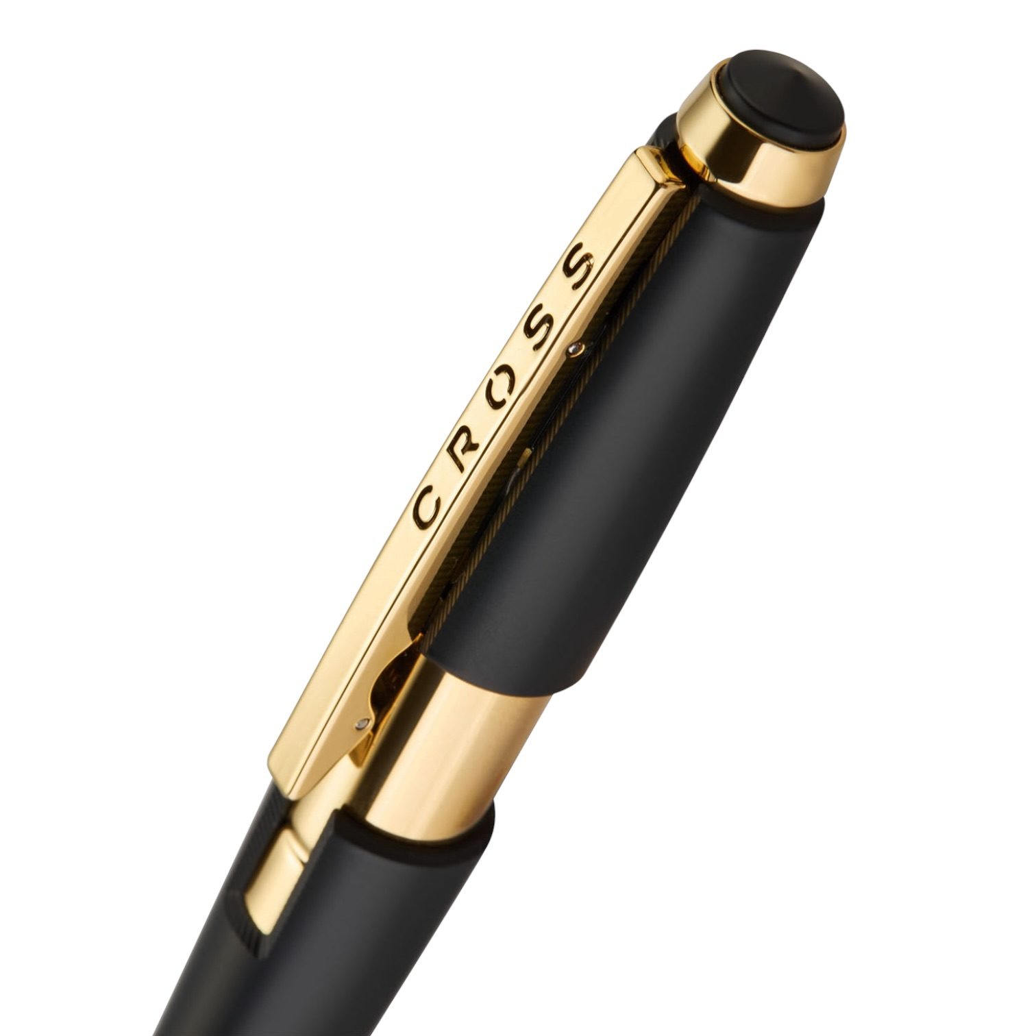 ROLLERBALL / Edge™ Matte Black Lacquer with Gold PVD Appointments Selectip® Rollerball Pen - Image 3